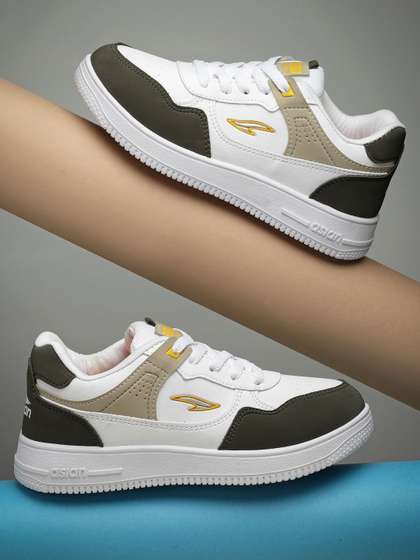 ASIAN Boys
                          Colourblocked Round Toe Memory Foam Sneakers