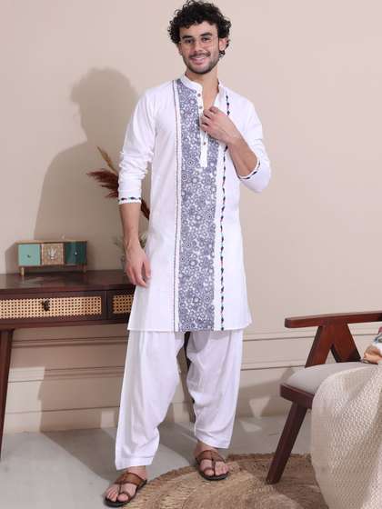 MIDAV Mandarin Collar Straight Kurta
