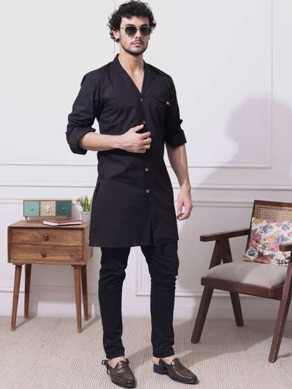 MIDAV Cuban Collar Straight Kurta
