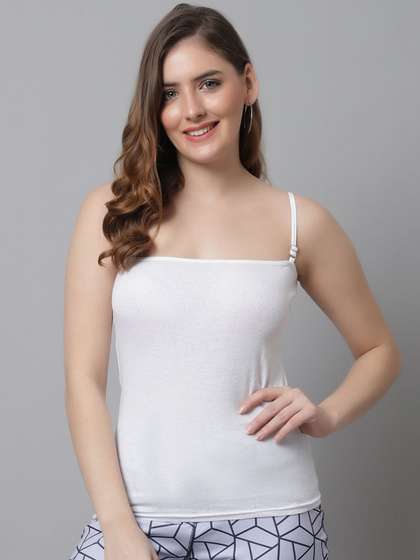 KEX Cotton
                          Adjustable Shoulder Strap Non Padded Camisole