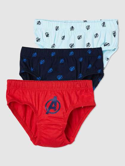 max Boys Pack Of 3
                    Printed Cotton Basic Briefs- 1000013902013