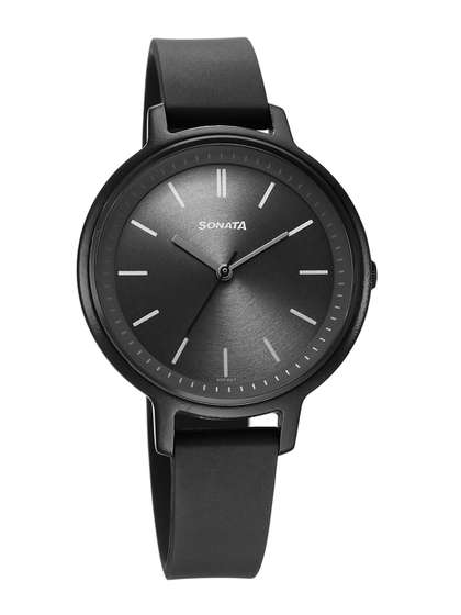 Sonata Splash Quartz
                        Analog With Grey Dial Watch For Women -
                        87049pp15w