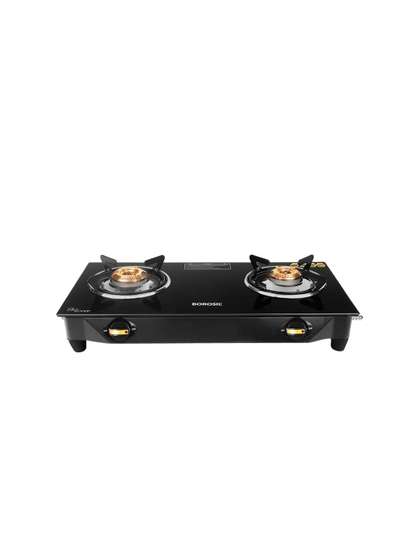 BOROSIL Black Borosilicate Glass Gas Stove