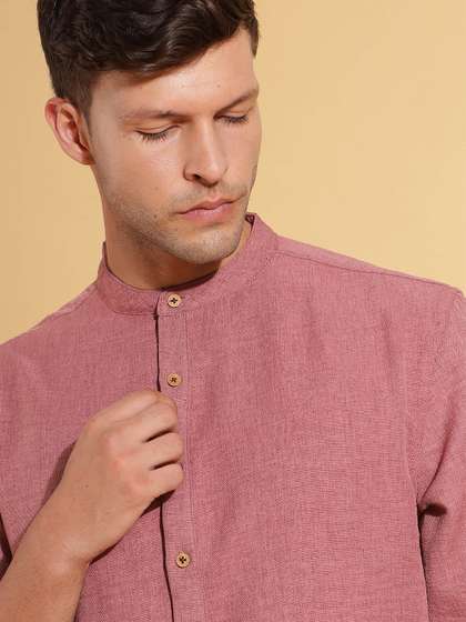 HERE&NOW Band
                          Collar Short Kurta