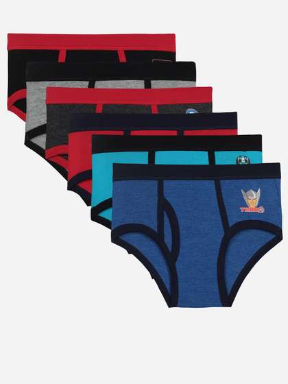 Bodycare Boys Pack Of 6
                    Assorted Mid-Rise Basic Briefs KIA307-PK004_P6