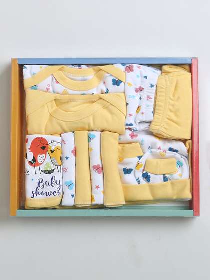 BUMZEE Infants 13-Pcs
                      Pure Cotton Baby Apparel Gift Set