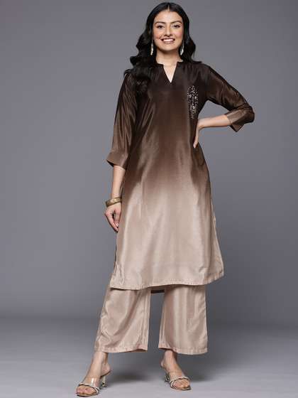 Varanga Ombre
                            Sequine Embroidered Kurta with Trouser