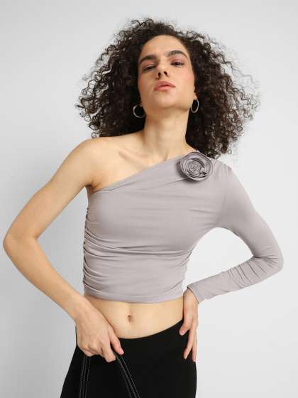 One shoulder crop top forever 21 deals