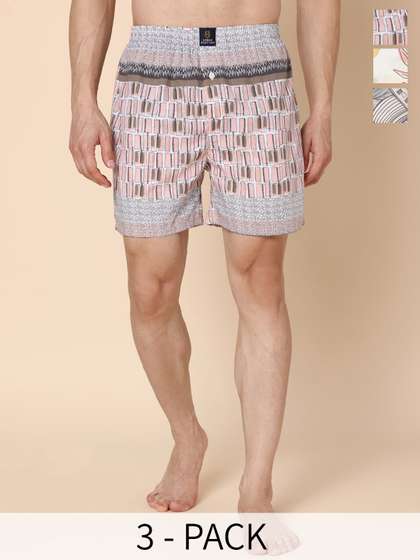 URBAN SCOTTISH
                          Pack Of 3 Printed Ultra-Lightweight Boxers
                          USBXDP10_S
