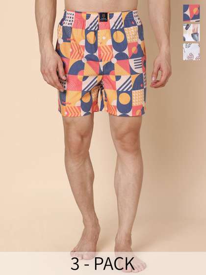 URBAN SCOTTISH Pack
                        Of 3 Printed Ultra-Lightweight Boxers
                        USBXDP01_S