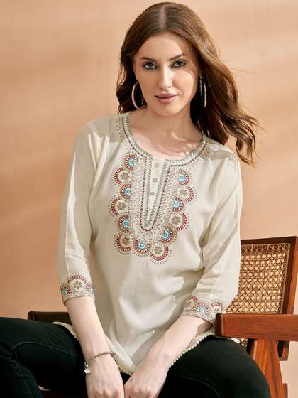 Anouk X fwd Women Gotta Patti Kurta