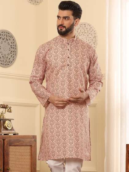 Armaan Ethnic Ethnic Motif Block Print Kurta