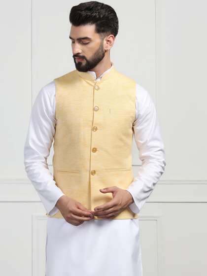 TAHVO Woven Nehru Jacket
