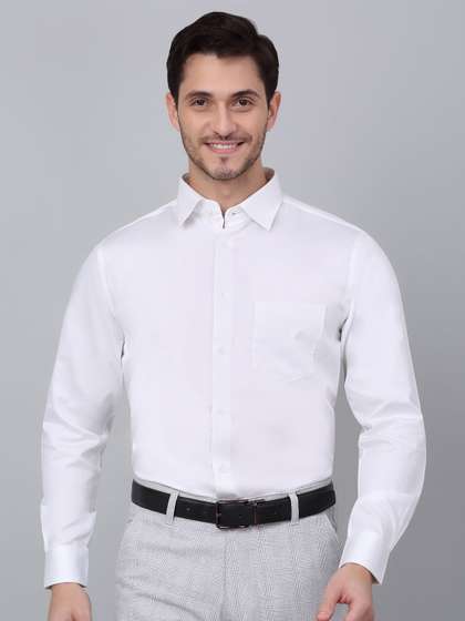 Cantabil Men Solid Opaque Formal Shirt