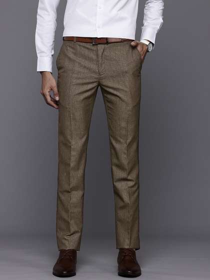 Raymond Men Checked
                        Slim Fit Formal Trousers