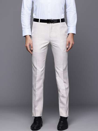 Raymond Men Checked
                        Slim Fit Formal Trousers