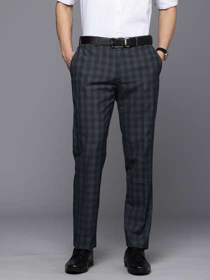 Raymond Men Checked
                      Slim Fit Formal Trousers
