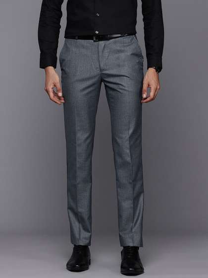 Raymond Men Checked
                        Slim Fit Formal Trousers