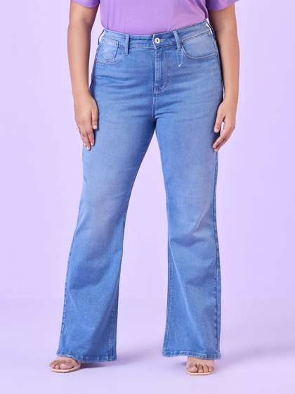 Big Hello - The
                          Plus Life Women Bootcut Light Fade Jeans