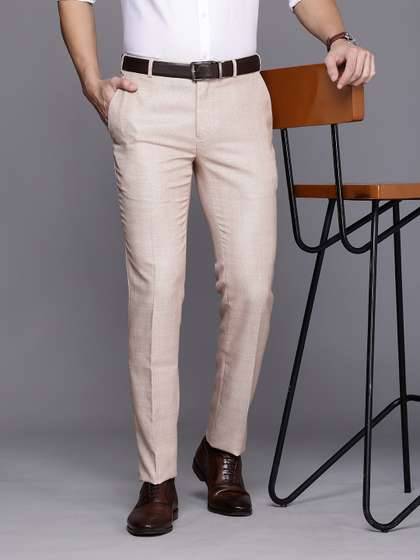Raymond Men Checked
                        Slim Fit Formal Trousers