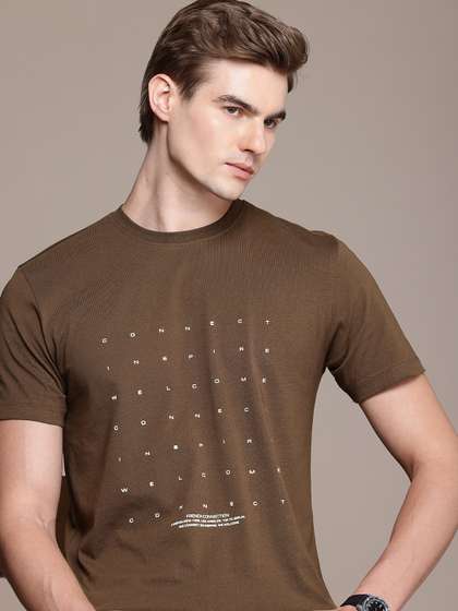 French Connection Printed Pure Cotton T-shirt