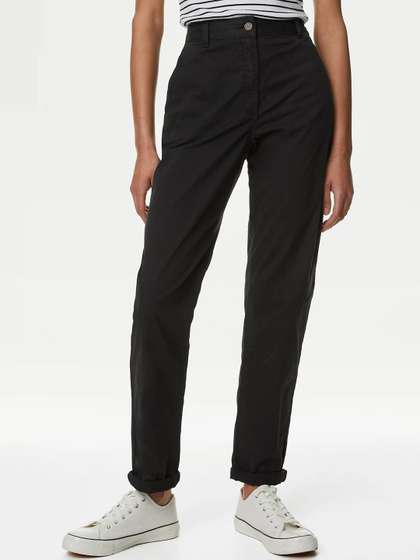 Marks &
                          Spencer Cotton Rich Tea Dyed Slim Fit Chinos