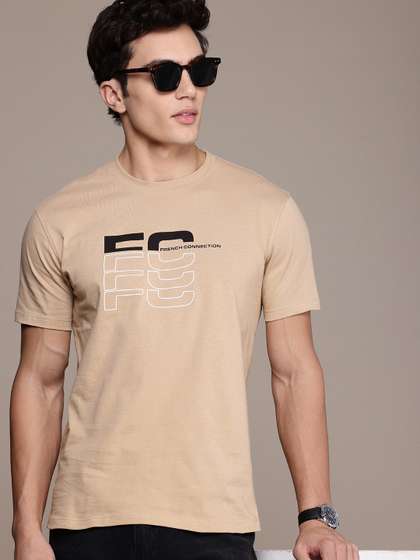 French Connection Pure Cotton Brand Logo Printed T-shirt