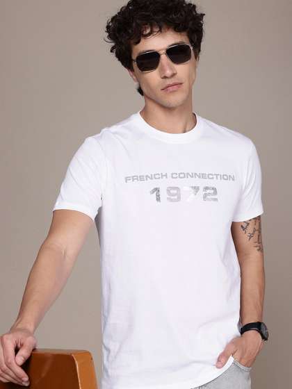 French Connection Pure Cotton Brand Logo Printed T-shirt