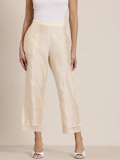 HERE&NOW Knitted
                        Ethnic Palazzos