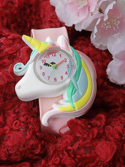 Stoln Girls Unicorn
                    Shaped Dial Pink Analog Watch