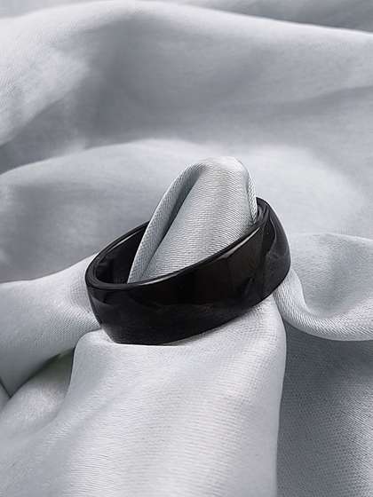 Saizen Men Stainless
                    Steel Band Finger Ring