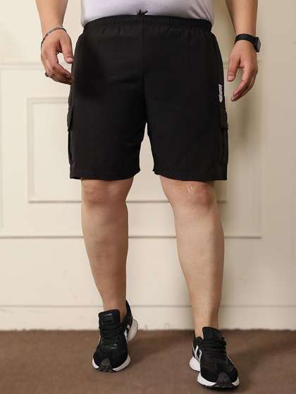 bigbanana Men Mid
                          Rise Regular Fit Plus Size Cargo Shorts