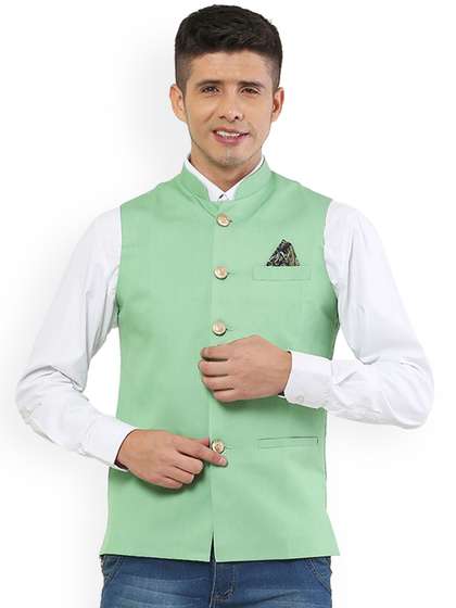 REFULGENT Mandarin Collar Nehru Jacket