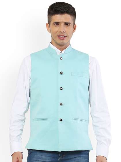 REFULGENT Mandarin Collar Nehru Jacket