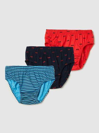 max Boys Pack of 3
                    Printed Mid-Rise Hipster Briefs 1000013845955