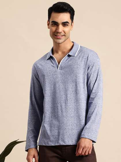 Mast & Harbour Men Polo Collar T-shirt