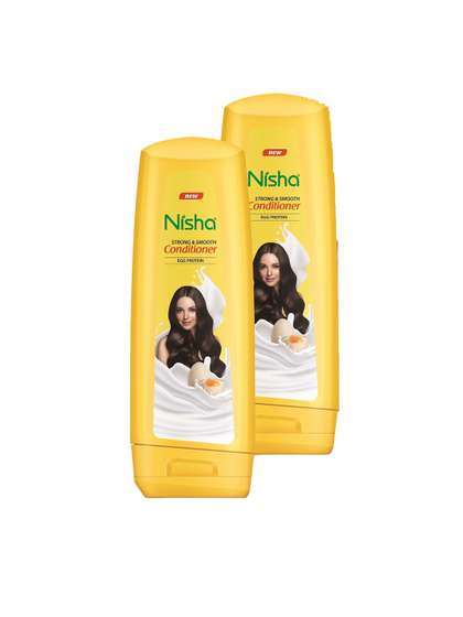 Nisha Set Of 2 Hair Conditioner With Egg Protein - 180ml Each