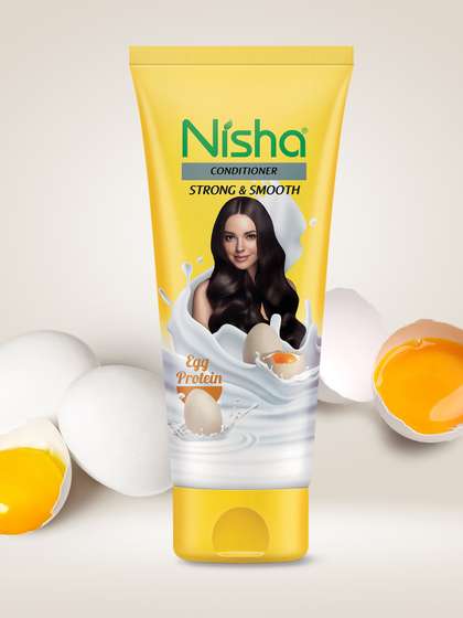 Nisha Set Of 3 Hair Conditioner With Egg Protein - 80ml Each