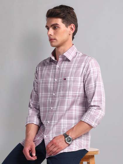 AD By Arvind Men
                        Slim Fit Striped Casual Shirt