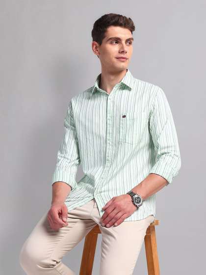 AD By Arvind Men
                        Slim Fit Striped Casual Shirt