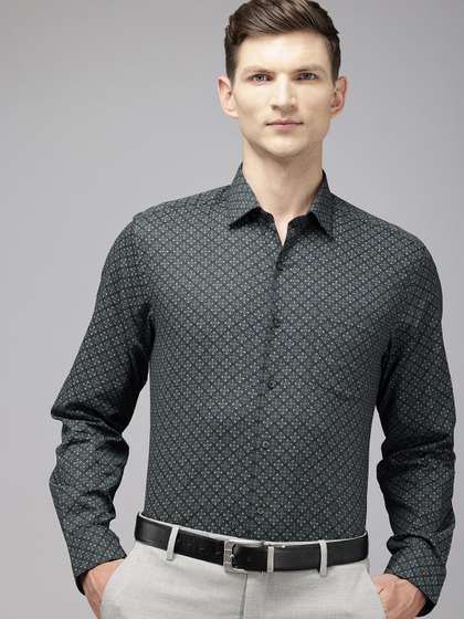 Arrow Pure Cotton
                        Manhattan Slim Fit Opaque Printed Formal Shirt