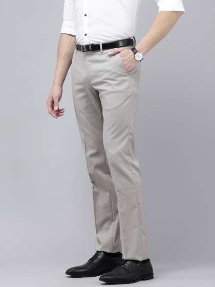 Arrow Men Original
                        Tailored Fit Self Design Textured Formal
                        Trousers