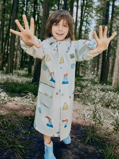 Little Surprise
                          Box Kids Printed Hooded Rain Jacket