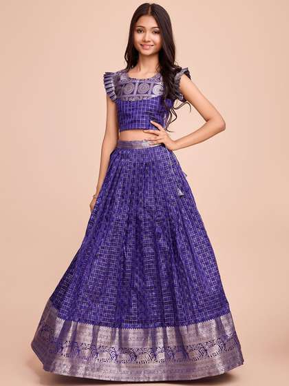 Tasarika Girls Checked
                    Lehenga Choli