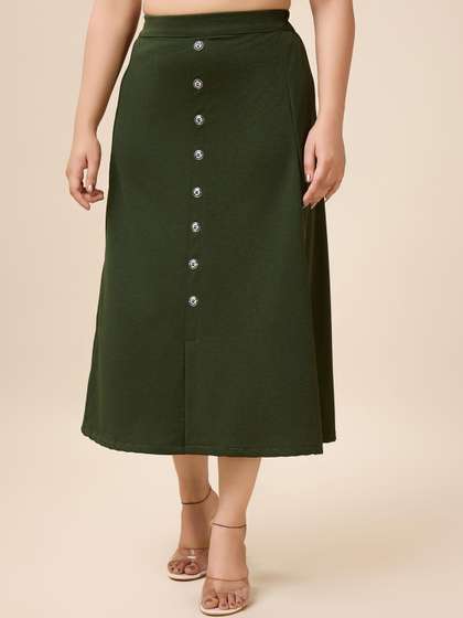 Areca Designer Women A Line Midi Skirts