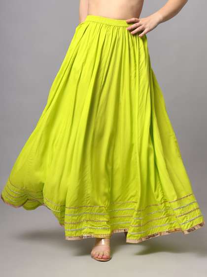 KALINI Embellished Flared Maxi Skirts