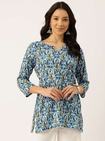 FERANOID Printed
                        Pure Cotton Kurti