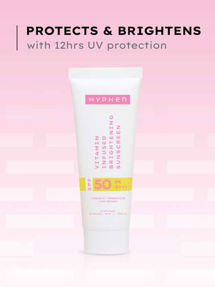 Hyphen Vitamin
                        Infused Brightening Sunscreen SPF 50 PA++++ For
                        Brightened Skin -100ml