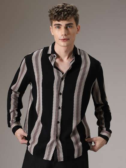 Banana Club Men
                          Classic Opaque Printed Casual Shirt