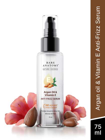 Bare Anatomy Argan Oil
                    & Vitamin E Anti-Frizz Hair Serum -75ml